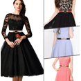 thumbnail image 5 of 4 piezas moda elástico cintura elástica damas personalidad vestido a juego vestido abrigo traje cinturón, 5 of 5