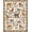 Gray Burnt Orange Earth Tone, Pattern 6, variant on ODIKA 8'x10' Washable Area Rug Non-Shedding, Easy Care, Design With Alphabet Border And Safari Map Layout Zoo Animal Educational for King Size Bedroom Under Bed, Master Suite