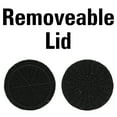 thumbnail image 5 of Household Essentials Handwoven Paper Rope Barrel Wicker Storage Basket Side Table, Black, 5 of 8