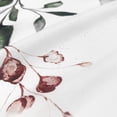 thumbnail image 2 of Stall Eucalyptus Leaves Shower Curtain, Sage Green Watercolor Plant Narrow Half Floral Shower Curtain 36 x 72, Waterproof Fabric Bathroom Shower Stall Shower Curtain Sets with Hooks., 2 of 6