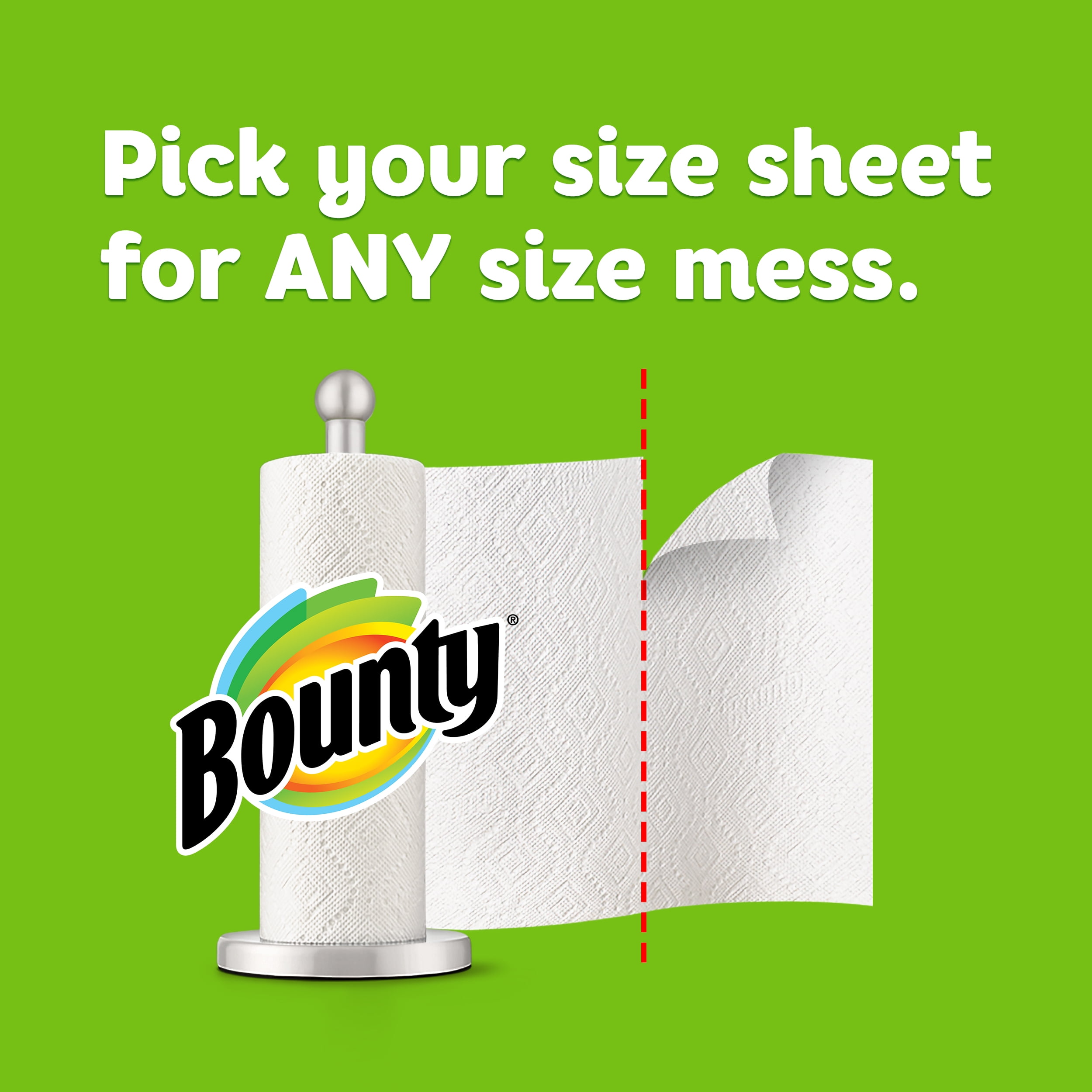 NEXPOW Select-A-Size Paper Towels, White, 2 Bulk Rolls = 4+ Regular Rolls