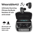thumbnail image 5 of Wearable4U Black Wireless Ear Buds Bluetooth EarBuds with Charging Case Power Bank 1500 mAh Case, 5 of 9