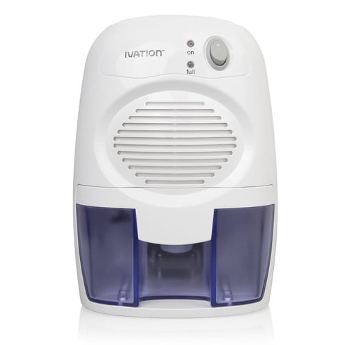 Ivation DehumMini 0.5 Pints 120 sq ft Dehumidifier in White - Removable