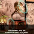 thumbnail image 5 of Sistema estéreo con tocadiscos Phonograph Gramophone, reproductor de CD, 5 of 5