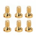 thumbnail image 1 of 6pcs Watch Back Cover Screw Professional Quartz Watch Back Case Slotted Screw Repair Parts Replacement Accessory Gold, 1 of 9