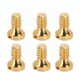 thumbnail image 1 of 6 uds cubierta trasera de reloj tornillo profesional caja trasera de reloj de cuarzo tornillo ranurado piezas de reparación accesorio de repuesto dorado, 1 of 5