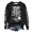 Black, variant on Women's Halloween Sweaters Skeleton Print Long Sleeve Crewneck Cozy Comfort Lightweight Casual Tops