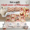 thumbnail image 4 of Yspwyqan Vintage Santa Claus Bed Set King, Soft Microfiber Christmas Comforter Set for Holiday Bedroom Guest Room Decor, Includes 1 Quilt Cover & 2 Pillow Shams, 4 of 7