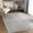 Beige, Taupe, Medium Gray / Glengarry, variant on Hauteloom Giza Machine Washable Round Area Rug for Bedroom - Bohemian Vintage Distressed - Rainbow Contemporary Striped Carpet - Colorful, Red, Yellow, Beige - 6'7" Circle
