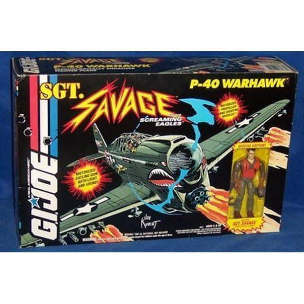 GI Joe Sgt. Savage P-40 Warhawk con Sgt Savage Fighter Pilot