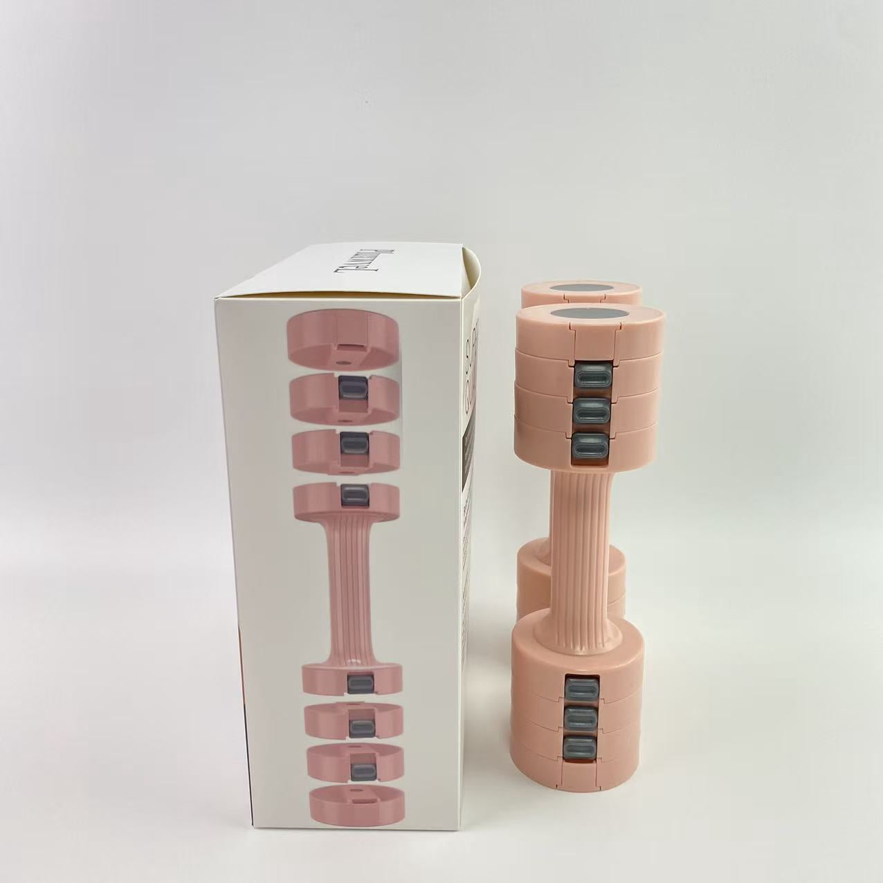 PluxwveL Dumbbells, Adjustable Dumbbell Set - Durable Non Slip Handle - Each piece can be adjusted to 2.76 pounds