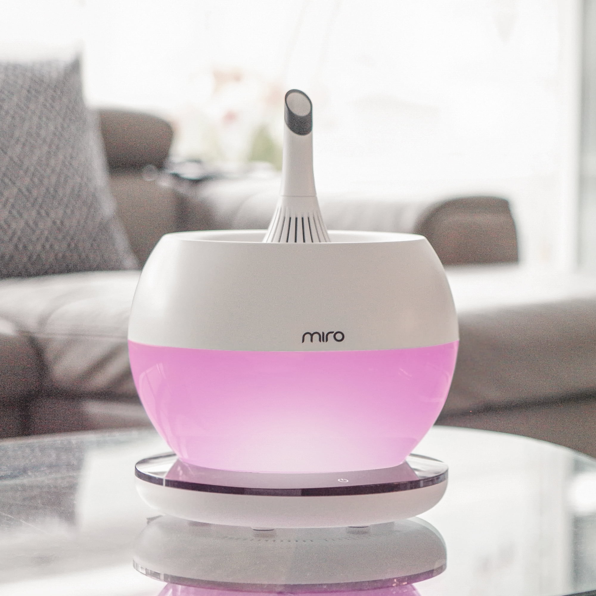 MIRO-NR08M Completely Washable Modular Sanitary Humidifier, Large room, Easy to Clean, Easy to Use, Luma Touch - Premium Cool-Mist Humidifier. Touch Control Colorful LEDs, Powerful humidification