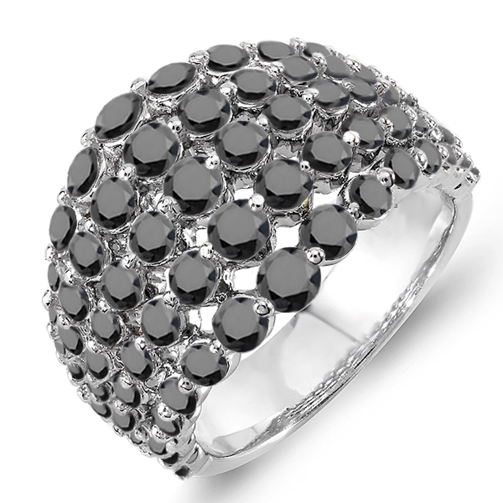 Dazzlingrock Collection Butterfly Diamond Ring - 0.05 Ct 10K White Gold Cocktail Right Hand Ring - View #9