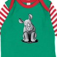 thumbnail image 4 of Inktastic Curious Rhinos Boys or Girls Long Sleeve Baby Bodysuit, 4 of 5