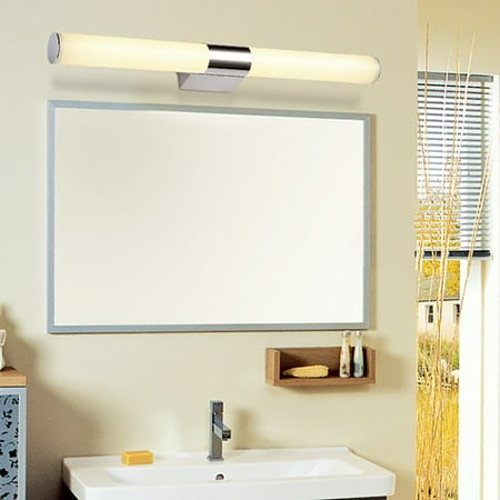 

CNKOO Bathroom Front Mirror Vanity LED Fixture Light Modern Acrylic Toilet Wall Lamp (25CM 12W Warm White Light)