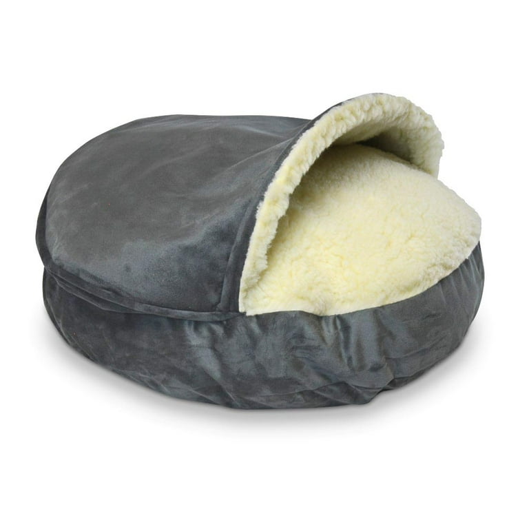 Large hooded top dog bed