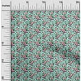 thumbnail image 2 of oneOone Silk Tabby Arctic Blue Fabric Florals Craft Projects Decor Fabric Printed By The Yard 42 Inch Wide, 2 of 4
