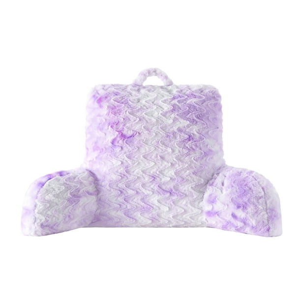 Mainstays Super Soft Tie Dye Backrest, Purple Multicolor, 23" x 29