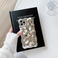 thumbnail image 5 of Case for iPhone 14 Pro Max 6.7 inch, Cute Solid Color Curly Wave Shape Shockproof Soft Bumper Phone Case, Candy Water Ripple 3D Silicon Slim Pretty Case Non-Yellowing Cover, Gold, 5 of 13