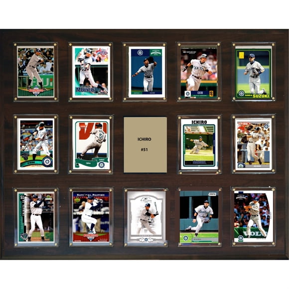 MLB 16"x20" Ichiro Seattle Mariners 14-Card Plaque