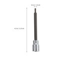 thumbnail image 2 of COMPUKAS 1Set Plated Silver 3 8 Extend Long Bit Wrench Drill Bit Adapter Practical Hand Tool, 2 of 7