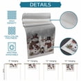 thumbnail image 6 of Grey Christmas Table Runner 108 Inches Long Farmhouse Dress Scarves, Snowman Snowflake Winter Birds Dining Tablerunner for Coffee Table/Kitchen Island/Party Décor, 13" x 108", 6 of 8