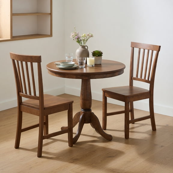 Resenkos Dining Room Table Set,Dining Table Set,3 Pieces Wooden Dining Table and Chair Set for Cafe Kitchen Living Room