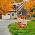 thumbnail image 2 of diyeu Faith Family Fall Decorative Small Garden Flag Autumn House Yard Outside Pumpkin Sunflower Maple Leaves Farmhouse Burlap Decor, Thanksgiving Religious Home Outdoor Decoration Double Sided 12x18, 2 of 6