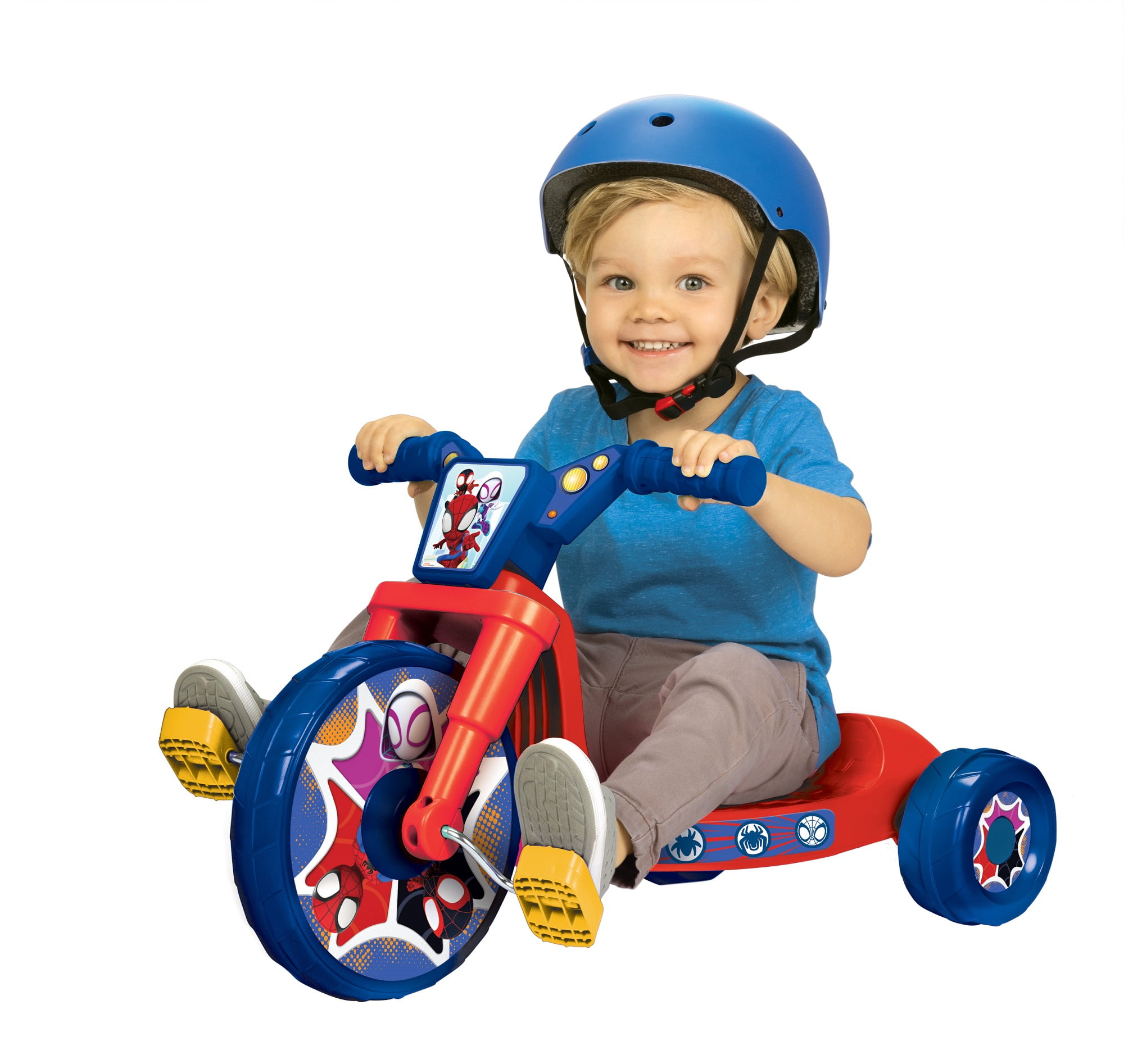 Fly Wheel Spider-Man Junior Cruiser Tricycle with 10 inch Front Wheel Child 2 to 4 Years