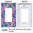 thumbnail image 3 of Yayeee Rocker Switch Wall Plate 2-Gang 4.7"x4.6" Home Decorative Outlet Cover, Colorful Starfish, 3 of 6