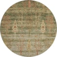 thumbnail image 2 of Addison Rugs Mayfield Premium Machine Washable Transitional Floral Aloe Round Rug, 8' x 8', 2 of 6