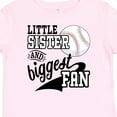 thumbnail image 4 of Inktastic Little Sister and Biggest Baseball Fan Girls Baby T-Shirt, 4 of 5