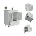 thumbnail image 3 of CoSoTower 2-Door Rectangle Single Bathroom Vanity White, 3 of 7