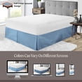 thumbnail image 6 of SGI Bedding 10 Inch Pleated Bed Skirt | Microfiber Bed Skirt | Fade Resistant, Wrinkle Free, Anti-static, Decorative, Extra Storage Space, Clutter-Free | Full, Mediterranean Blue, 6 of 8