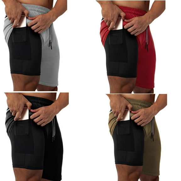 Men's Bodybuilding Workout Shorts Lightweight Comfortable Non-restrictive Quick Drying Gym Training Short Running Athletic Jogger with Pockets