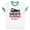White/Kelly Green, variant on Merry Fishmas Ringer Tee Shirt Unisex Large White/Black