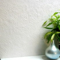 Brewster Clarendon White Paintable Anaglypta Original Unpasted Vinyl Wallpaper, 20.5-in by 33-ft, 56.4 Sq. Ft.