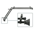 thumbnail image 2 of Aldo 13/16 inch Double Corner Window Curtain Rod 66-120" - Black, 2 of 3