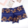 thumbnail image 2 of FhsagQ Culottes pour Femmes avec Robe Dentelle Transparente Contraste Motif Rose Culottes Triangle avec Bas Culottes & Débardeurs Dentelle Bleu Foncé TG, 2 of 4