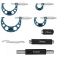 thumbnail image 2 of 4Pcs Micrometer, Bearing Steel Clear Scale Outside Diameter Micrometer 0 Setting  For CNC Milling Machine For Woodworking, 2 of 8