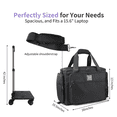 thumbnail image 6 of BatlFrist Rolling Teacher Bag with Five 360-Degree Swivel Wheels,Teacher Tote Bag with Detachable Trolley,Using YKK zipers,Fits for 15.6" Laptop (Black), 6 of 6