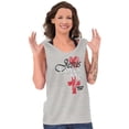 thumbnail image 3 of Jesus Loves Me Heart Cross Faith Tank Top Tee Shirt Women Brisco Brands X, 3 of 6