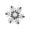 Black, variant on Snowflake Brooch Full Diamond Multifunctional Jewelry for Suits Coats Bags Exquisite Sparkling Design Durable Alloy Material Secure Pin Lapel Pin Gift