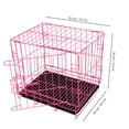 thumbnail image 2 of OUNONA Jaula Para Perro Plegable De Rosa Resistente Para Mascotas Y Práctica, 2 of 6