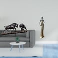 thumbnail image 2 of Escultura Moderna De Toro Y Dama Tribal De Feng Shui Para Escritorio, Chimenea, Armario, Decoración Del Hogar, Figura única De Animal Y Humano, Regalo, 2 of 8