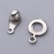 thumbnail image 3 of Paquete de 20 piezas Broche de presión Conector Botón para collar Perlas de extremo Joyería Artesanía 10x7mm Baoblaze Botón de cierre a presión, 3 of 8