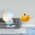 thumbnail image 2 of Cojín decorativo reflectante de calabaza con espejo acrílico para baño moderno, dormitorio, pared y sofá, decoración de Halloween, 2 of 8