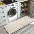 thumbnail image 3 of Yellow Geometric Quatrefoil Pattern Kitchen Rug Mat,Kitchen Runner Rugs Non Skid Washable,Decorative Kitchen Floor Mats for Kitchen,Sink,Laundry,17"x47.2", 3 of 7