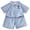 Blue-ULp, variant on Tigivemen Summer Outfits Short Sleeve T Shirts 2Pcs Set for Toddler Girls Boys Lapel Cartoon Baby Clothes Pink,9-10 Years