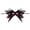 A002- Red, variant on Red Halloween Masquerade Mask for Women with Black Feathers and Lace Half Mask, Elegant Mask for Masquerade Party And, Adult Halloween Party Favors Gift for Halloween Birthday